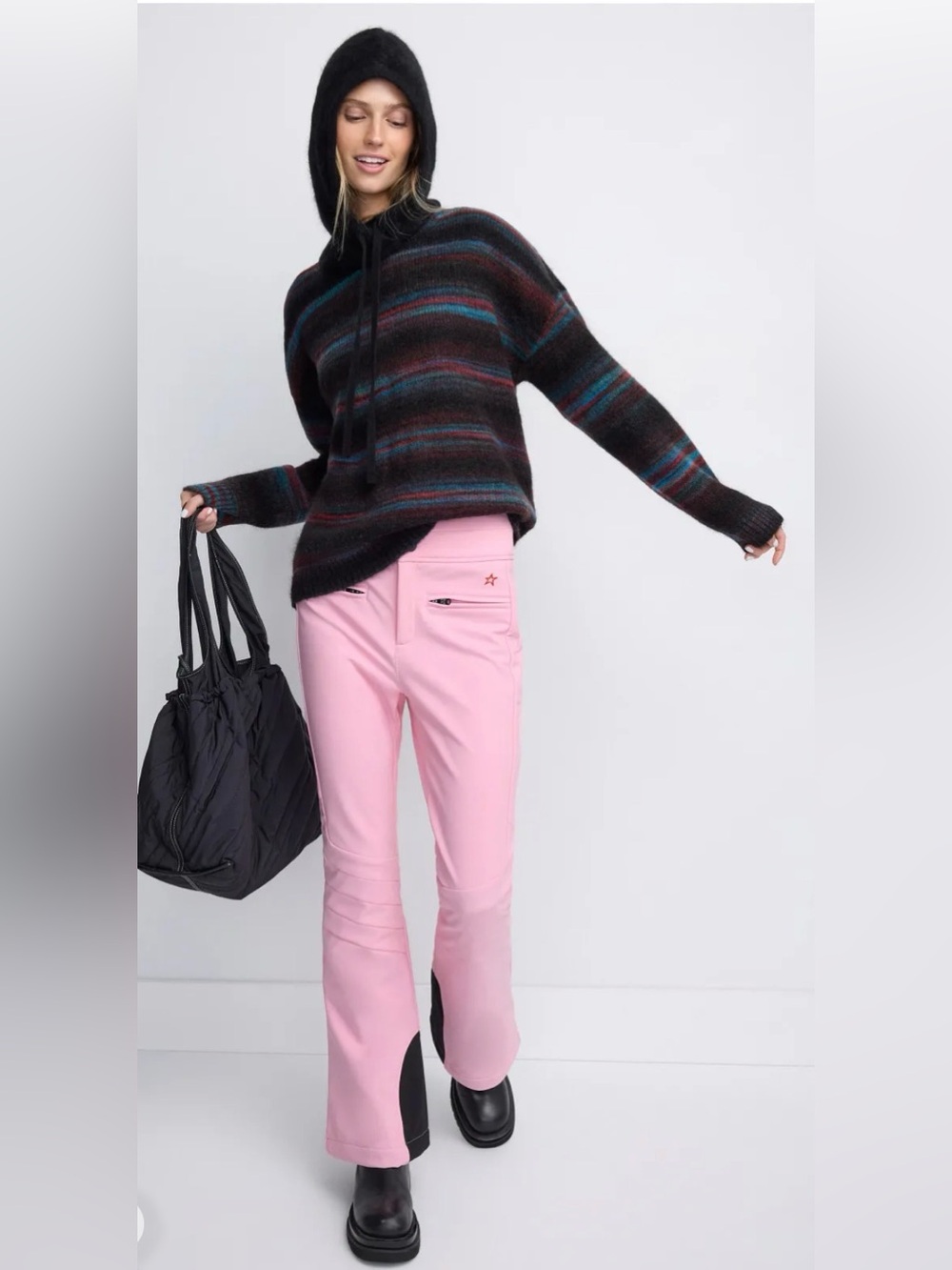 Perfect Moment Aurora High Waist Flare Ski Pants Pink Snowboard Size S